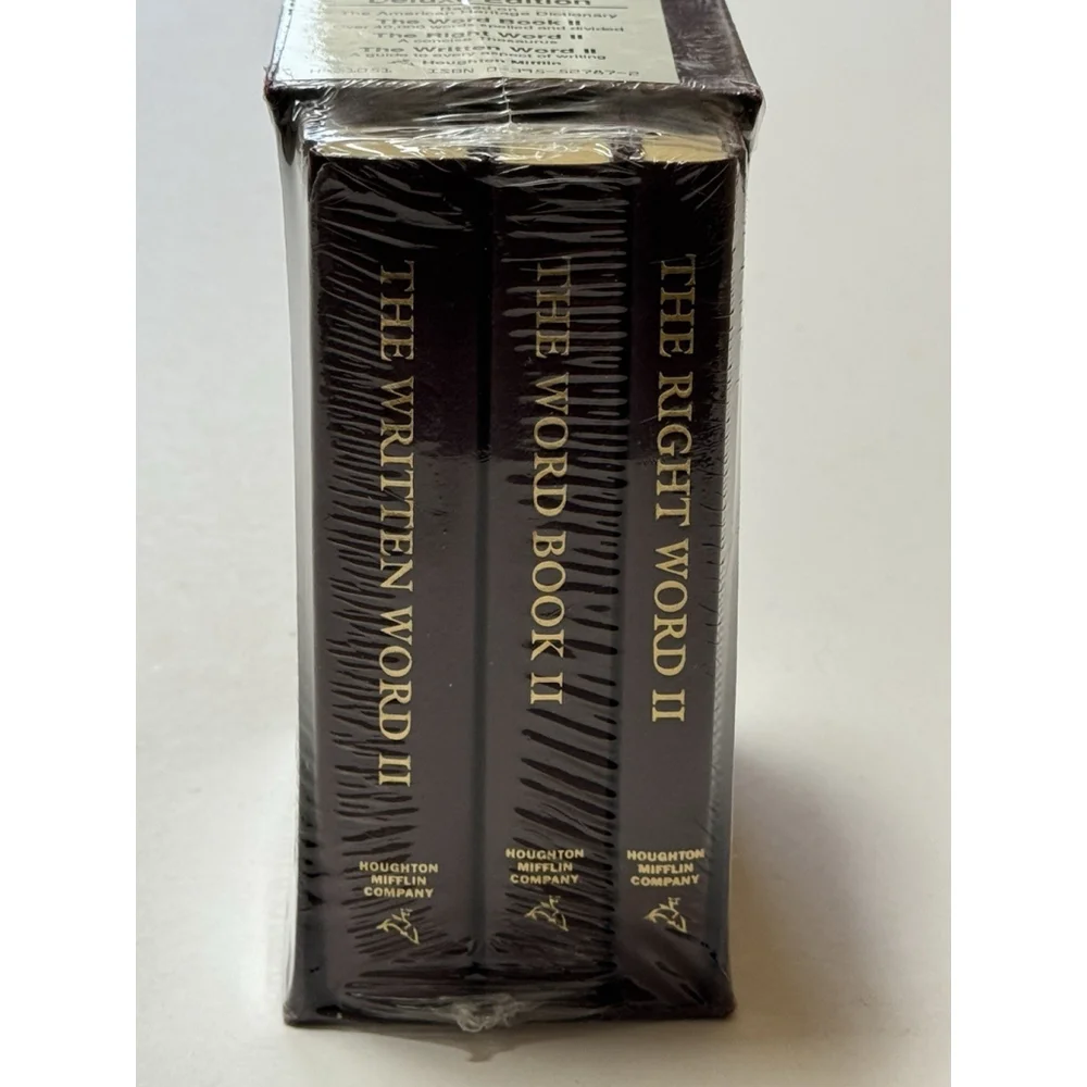 The Word Book II, Right Word II, Written Word II Box Desk Set Houghton Mifflin